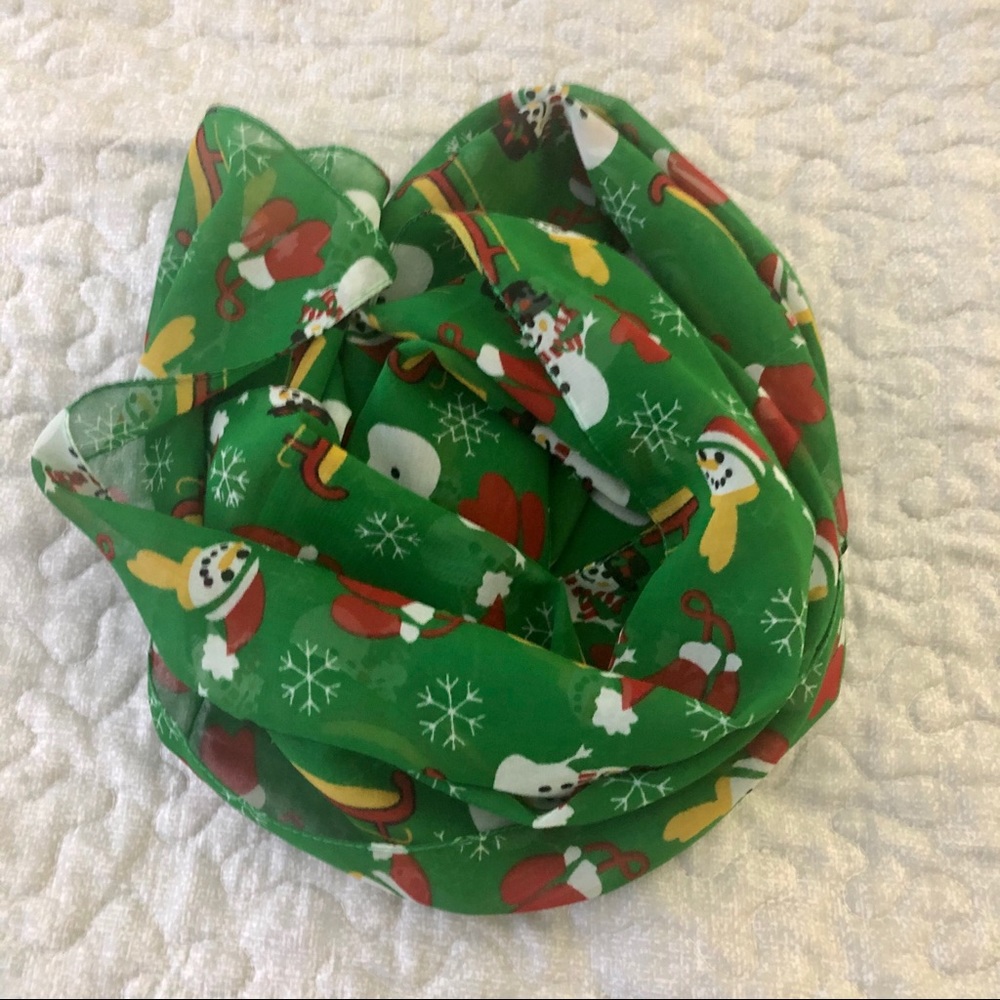 Christmas Snowman Scarf